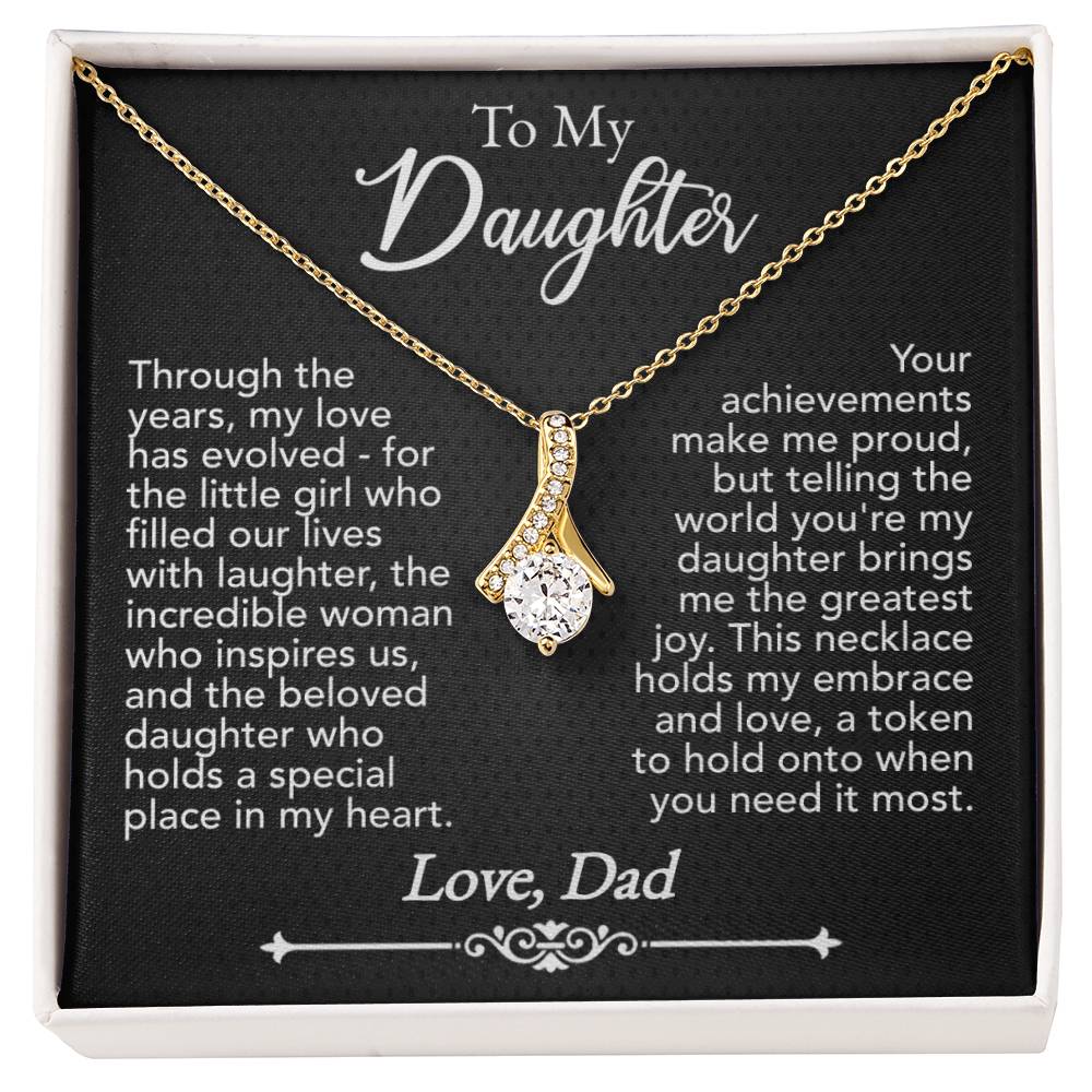 To My Daughter Alluring Beauty Necklace