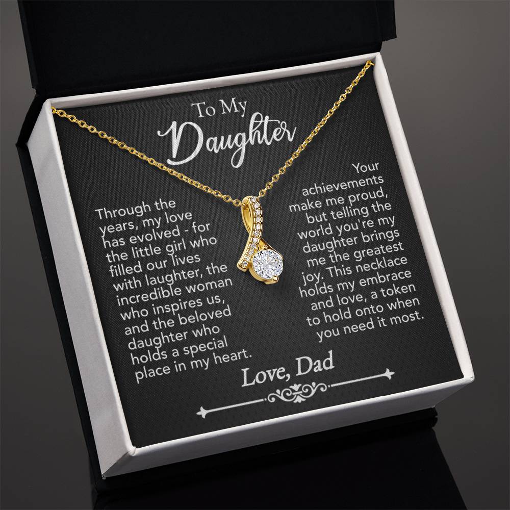 To My Daughter Alluring Beauty Necklace