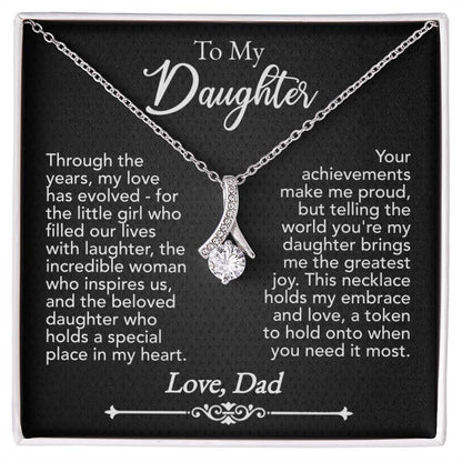 To My Daughter Alluring Beauty Necklace