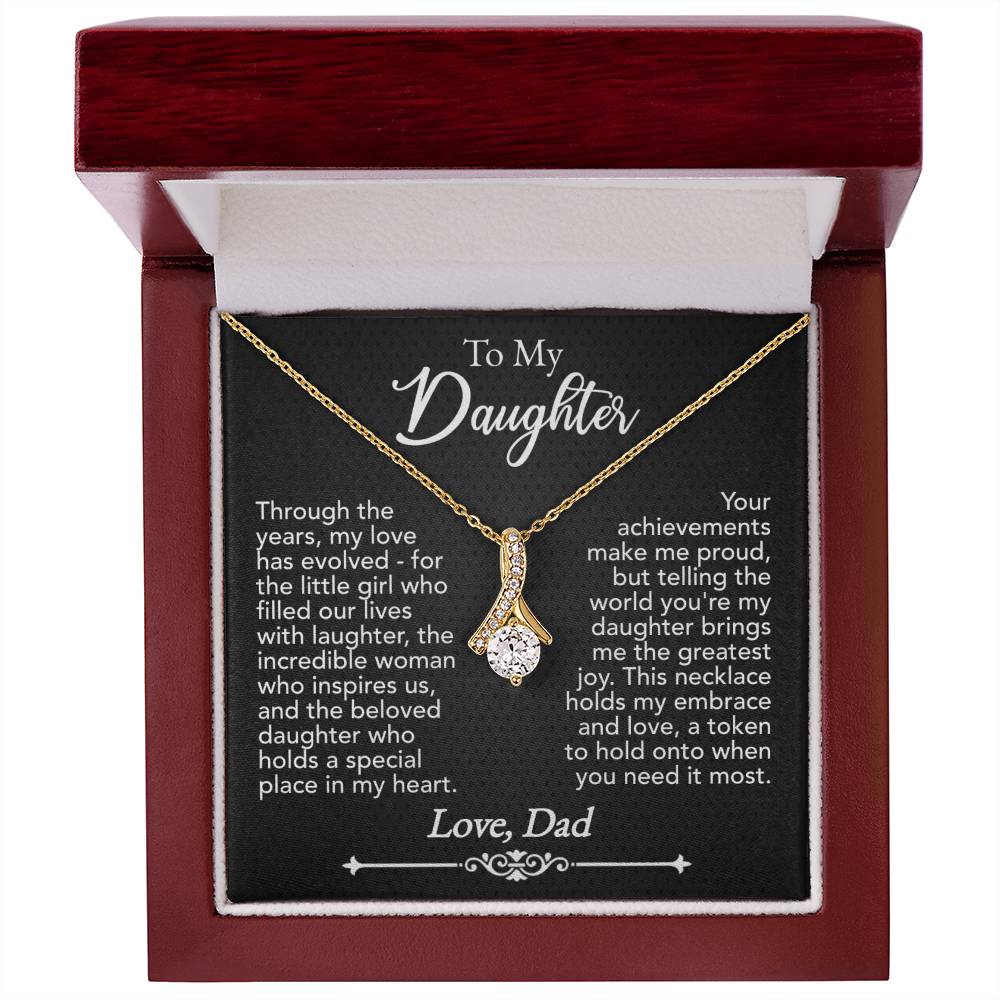 To My Daughter Alluring Beauty Necklace