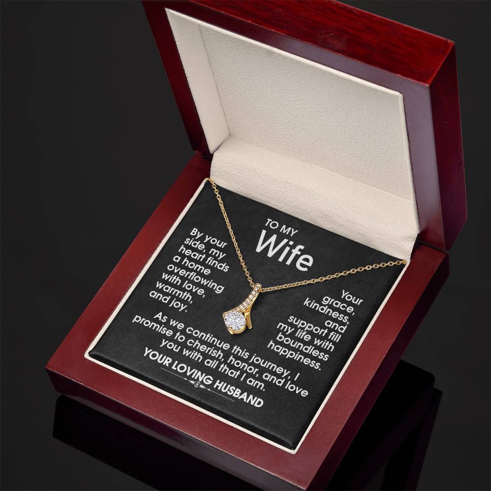 To My Wife Alluring Beauty Necklace