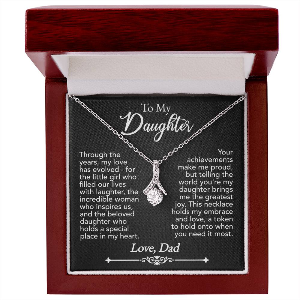 To My Daughter Alluring Beauty Necklace