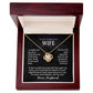 To My Gorgeous Wife Love Knot Necklace