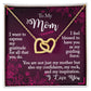 To My Mom Interlocking Hearts Necklace