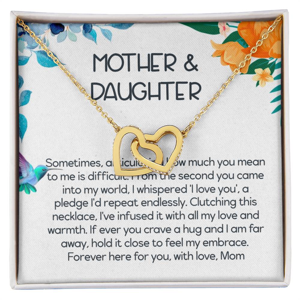 Interlocking Hearts Mother & Daughter Necklace