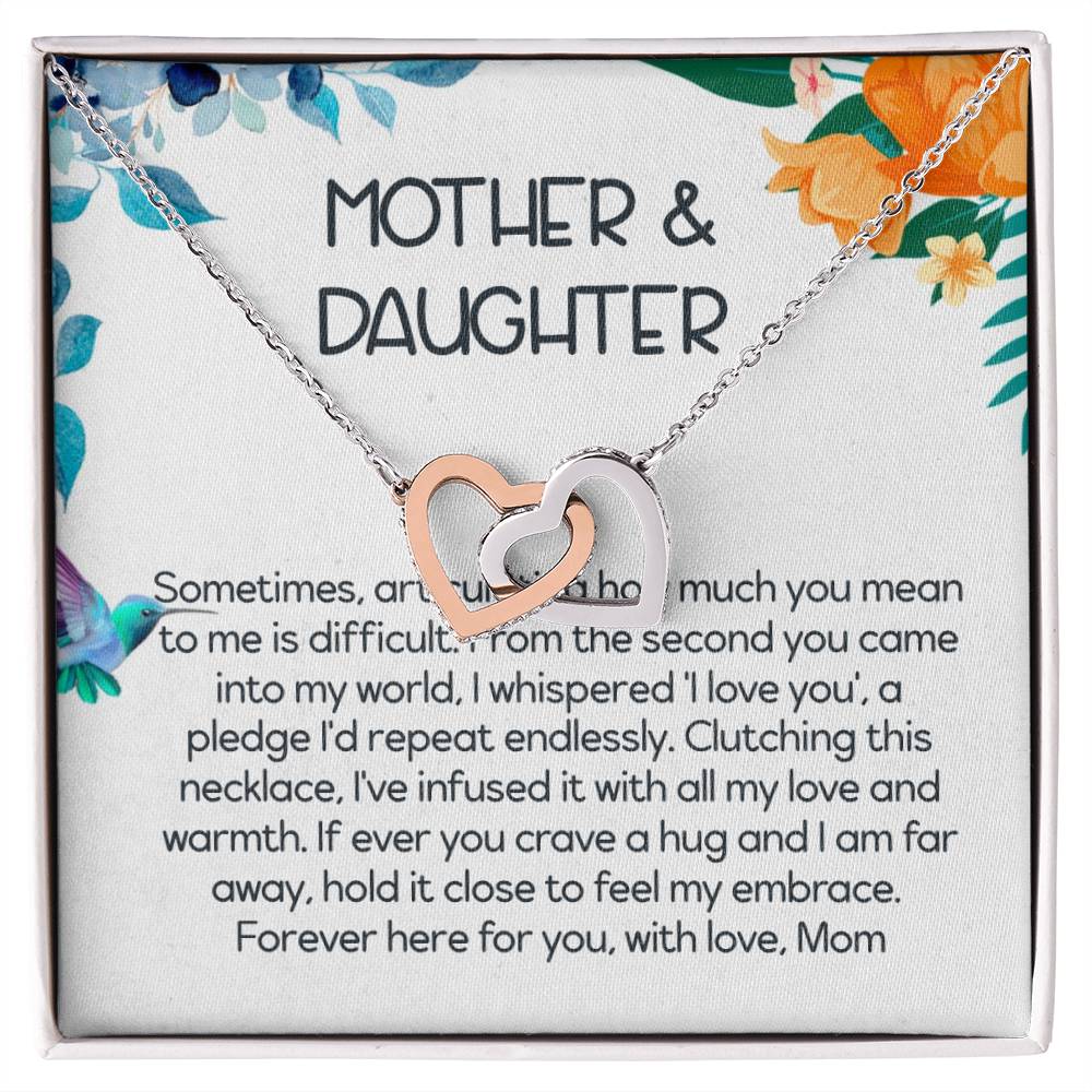 Interlocking Hearts Mother & Daughter Necklace